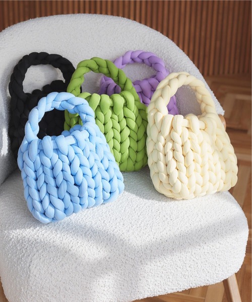 titivate(ティティベイト)の「マンドゥバッグ(ハンドバッグ・レディース・ラベンダー/ブラック/ライトブルー/アイボリー/ライトグリーン・FREE)」の1枚目の写真