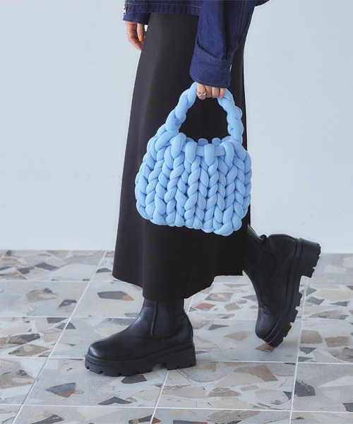 titivate(ティティベイト)の「マンドゥバッグ(ハンドバッグ・レディース・ラベンダー/ブラック/ライトブルー/アイボリー/ライトグリーン・FREE)」の11枚目の写真