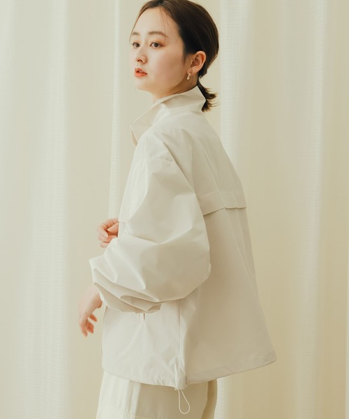 SENSE OF PLACE by URBAN RESEARCH（センスオブプレイスバイアーバンリサーチ）の「スタンドショートブルゾン（ブルゾン・レディース・ブラック/イエロー/ライトベージュ・ONE）」の8枚目の写真