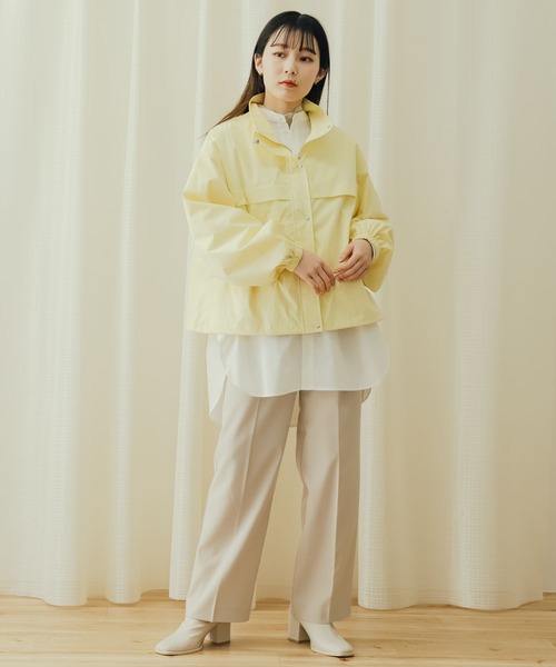 SENSE OF PLACE by URBAN RESEARCH（センスオブプレイスバイアーバンリサーチ）の「スタンドショートブルゾン（ブルゾン・レディース・ブラック/イエロー/ライトベージュ・ONE）」の14枚目の写真