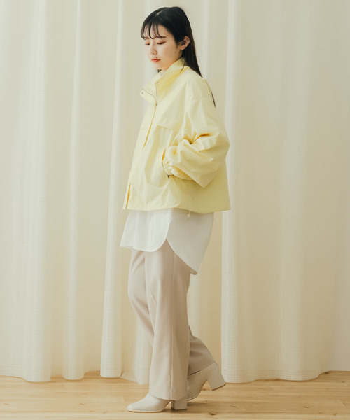 SENSE OF PLACE by URBAN RESEARCH（センスオブプレイスバイアーバンリサーチ）の「スタンドショートブルゾン（ブルゾン・レディース・ブラック/イエロー/ライトベージュ・ONE）」の15枚目の写真