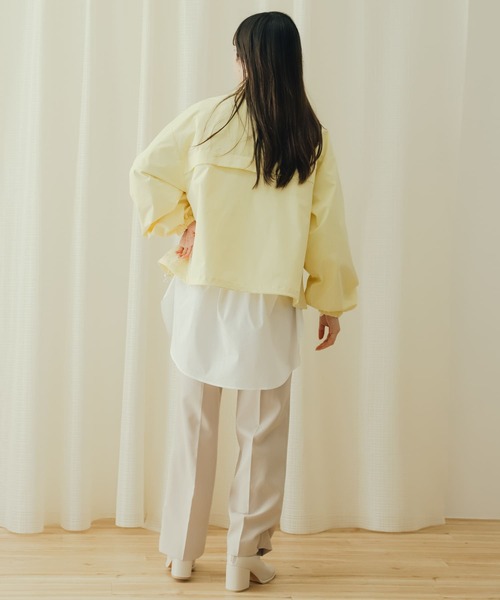 SENSE OF PLACE by URBAN RESEARCH（センスオブプレイスバイアーバンリサーチ）の「スタンドショートブルゾン（ブルゾン・レディース・ブラック/イエロー/ライトベージュ・ONE）」の16枚目の写真
