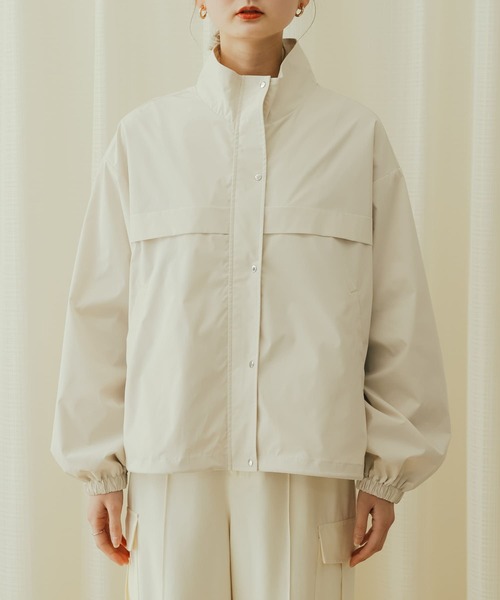 SENSE OF PLACE by URBAN RESEARCH（センスオブプレイスバイアーバンリサーチ）の「スタンドショートブルゾン（ブルゾン・レディース・ブラック/イエロー/ライトベージュ・ONE）」の17枚目の写真