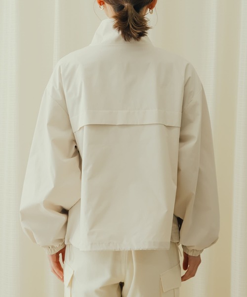 SENSE OF PLACE by URBAN RESEARCH（センスオブプレイスバイアーバンリサーチ）の「スタンドショートブルゾン（ブルゾン・レディース・ブラック/イエロー/ライトベージュ・ONE）」の19枚目の写真