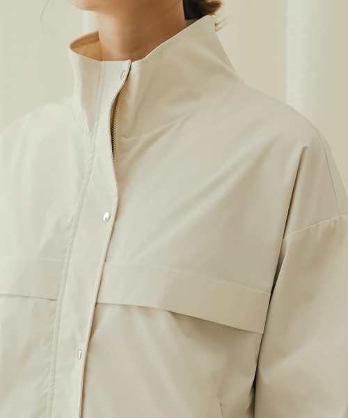 SENSE OF PLACE by URBAN RESEARCH（センスオブプレイスバイアーバンリサーチ）の「スタンドショートブルゾン（ブルゾン・レディース・ブラック/イエロー/ライトベージュ・ONE）」の20枚目の写真