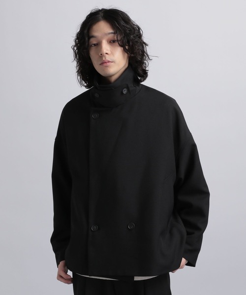 HARE（ハレ）の「マルチカラーデザインブルゾン(HARE)（ブルゾン・メンズ・ブラック/パープル・SMALL/MEDIUM）」の6枚目の写真