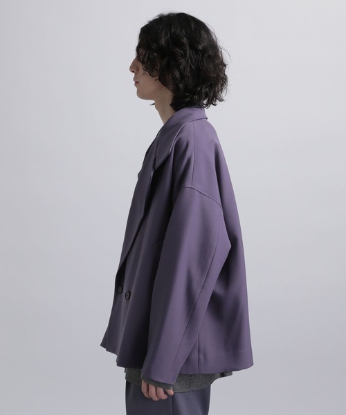 HARE（ハレ）の「マルチカラーデザインブルゾン(HARE)（ブルゾン・メンズ・ブラック/パープル・SMALL/MEDIUM）」の9枚目の写真