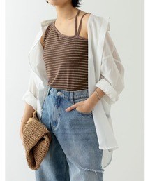 Re:EDIT | [辻元舞さん着用][2023S/S COLLECTION]シアーオーバーサイズシャツ(シャツ/ブラウス)