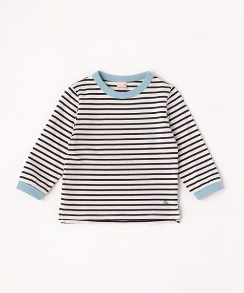 petit main（プティマイン）の「【プティプラ】BOYS長袖Tシャツ（Tシャツ/カットソー・キッズ・レッド/ライトグリーン/エメラルド/クリーム/オフホワイト/ネイビー/ブルー/カーキ・100cm/120cm/80ｃｍ/130cm/90cm/110cm）」の6枚目の写真