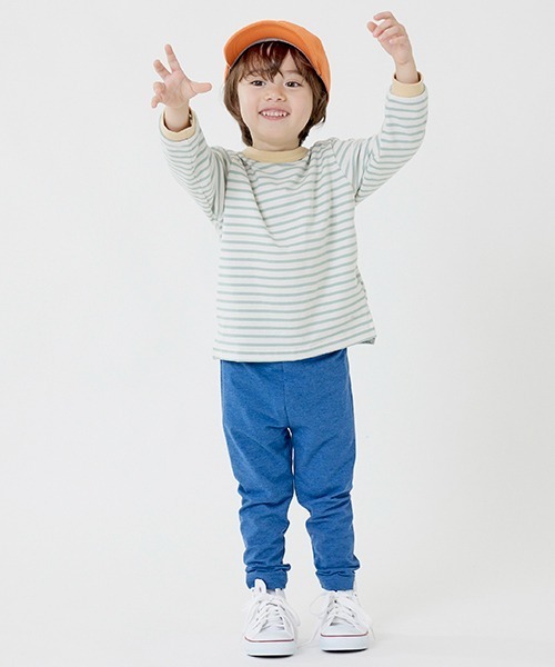 petit main（プティマイン）の「【プティプラ】BOYS長袖Tシャツ（Tシャツ/カットソー・キッズ・レッド/ライトグリーン/エメラルド/クリーム/オフホワイト/ネイビー/ブルー/カーキ・100cm/120cm/80ｃｍ/130cm/90cm/110cm）」の10枚目の写真