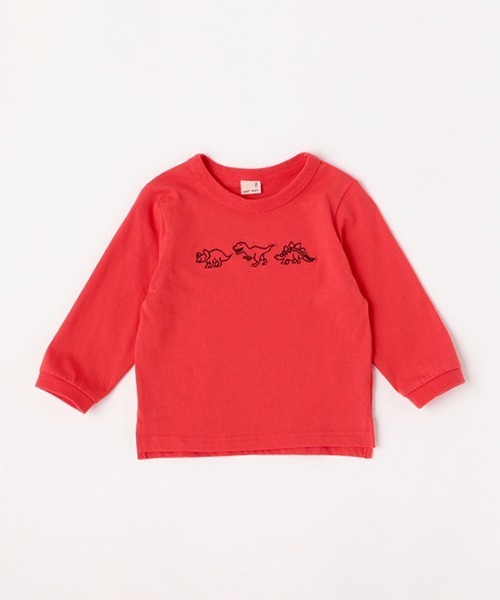 petit main（プティマイン）の「【プティプラ】BOYS長袖Tシャツ（Tシャツ/カットソー・キッズ・レッド/ライトグリーン/エメラルド/クリーム/オフホワイト/ネイビー/ブルー/カーキ・100cm/120cm/80ｃｍ/130cm/90cm/110cm）」の15枚目の写真