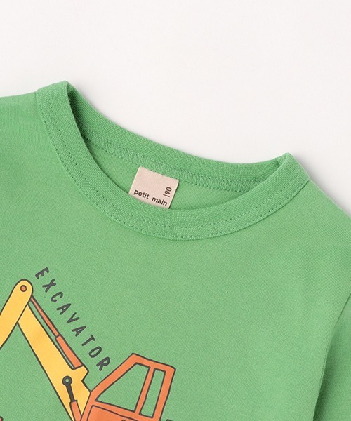 petit main（プティマイン）の「【プティプラ】BOYS長袖Tシャツ（Tシャツ/カットソー・キッズ・レッド/ライトグリーン/エメラルド/クリーム/オフホワイト/ネイビー/ブルー/カーキ・100cm/120cm/80ｃｍ/130cm/90cm/110cm）」の18枚目の写真