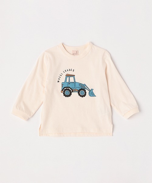 petit main（プティマイン）の「【プティプラ】BOYS長袖Tシャツ（Tシャツ/カットソー・キッズ・レッド/ライトグリーン/エメラルド/クリーム/オフホワイト/ネイビー/ブルー/カーキ・100cm/120cm/80ｃｍ/130cm/90cm/110cm）」の13枚目の写真