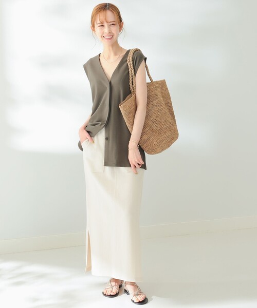 B:MING by BEAMS(ビーミングバイビームス)の「B:MING by BEAMS / スムースカットジレ(ベスト・レディース・アイボリー系/オリーブ/ブラック・FREE)」の13枚目の写真