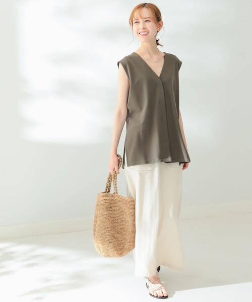 B:MING by BEAMS(ビーミングバイビームス)の「B:MING by BEAMS / スムースカットジレ(ベスト・レディース・アイボリー系/オリーブ/ブラック・FREE)」の15枚目の写真