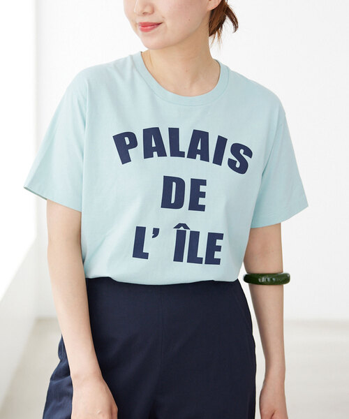 IENA(イエナ)の「PALAIS DE LILE Tシャツ(Tシャツ/カットソー・レディース・サックスブルー/ホワイト/ネイビー・FREE)」の3枚目の写真
