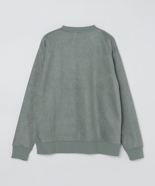 SHIPS Colors(シップス カラーズ)の「SHIPS Colors: フェイクスエード エンブロイダリー スウェット(スウェット・メンズ・グリーン/ブルー・LARGE/MEDIUM)」の3枚目の写真