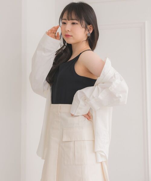 ems excite(エムズエキサイト)の「カップ付キャミ(キャミソール・レディース・ライトグレー/イエロー系その他3/ブルー系その他3/ブラック/ナチュラル・MEDIUM/LARGE)」の13枚目の写真