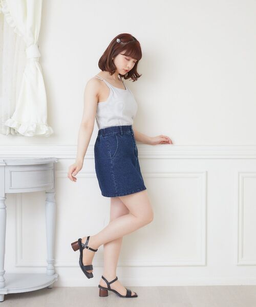 ems excite(エムズエキサイト)の「カップ付キャミ(キャミソール・レディース・ライトグレー/イエロー系その他3/ブルー系その他3/ブラック/ナチュラル・MEDIUM/LARGE)」の16枚目の写真