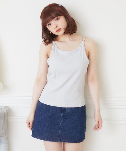 ems excite(エムズエキサイト)の「カップ付キャミ(キャミソール・レディース・ライトグレー/イエロー系その他3/ブルー系その他3/ブラック/ナチュラル・MEDIUM/LARGE)」の19枚目の写真