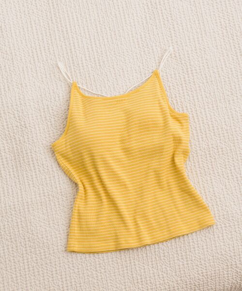 ems excite(エムズエキサイト)の「カップ付キャミ(キャミソール・レディース・ライトグレー/イエロー系その他3/ブルー系その他3/ブラック/ナチュラル・MEDIUM/LARGE)」の22枚目の写真