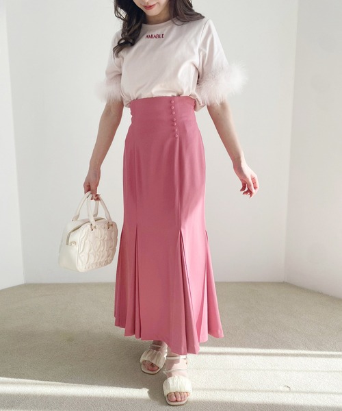 one after another NICE CLAUP（ワンアフターアナザーナイスクラップ）の「マラボーTシャツ（Tシャツ/カットソー・レディース・ピンク/ブラック/オフホワイト・FREE）」の11枚目の写真