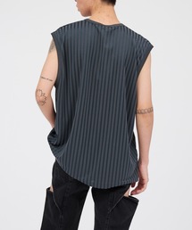『ジョンローレンスサリバン』(Free) ストライプノースリーブTシャツ 73661463b_b_06_215.jpg