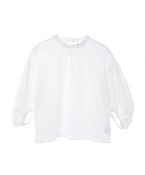 CEDNIE(セドニー)の「ボリュームスリーブコットンブラウス(シャツ/ブラウス・レディース・ブラック/ホワイト・M)」の6枚目の写真