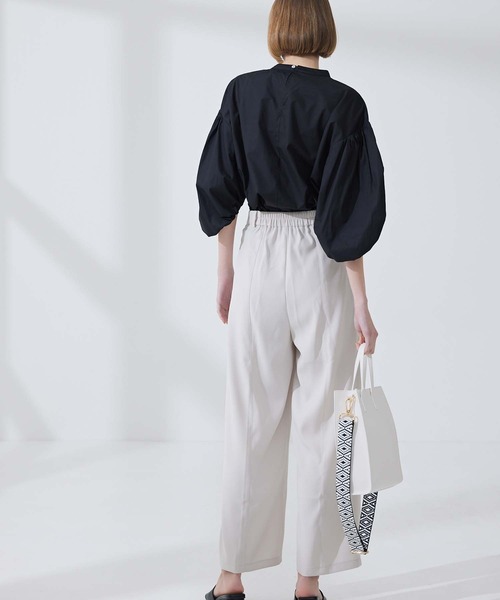 CEDNIE(セドニー)の「ボリュームスリーブコットンブラウス(シャツ/ブラウス・レディース・ブラック/ホワイト・M)」の20枚目の写真