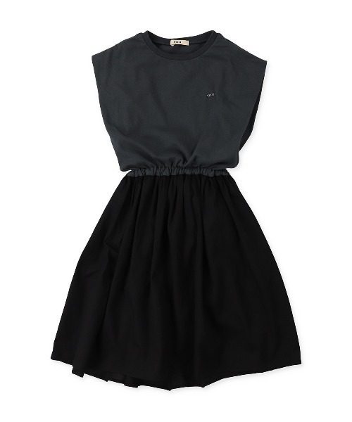 FITH（フィス）の「天竺&ガーゼ 膝下ワンピース（ワンピース・キッズ・チャコールグレー/ブルー/ベージュ・130/140）」の11枚目の写真