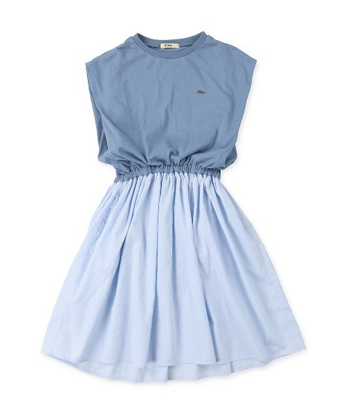 FITH（フィス）の「天竺&ガーゼ 膝下ワンピース（ワンピース・キッズ・チャコールグレー/ブルー/ベージュ・130/140）」の10枚目の写真