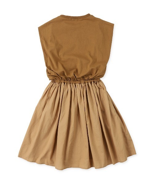 FITH（フィス）の「天竺&ガーゼ 膝下ワンピース（ワンピース・キッズ・チャコールグレー/ブルー/ベージュ・130/140）」の9枚目の写真