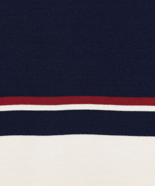 COMME CA ISM（コムサイズム）の「パネルボーダーデザイン クルーネックＴシャツ（Tシャツ/カットソー・メンズ・ホワイト/ネイビー・MEDIUM/LARGE）」の10枚目の写真