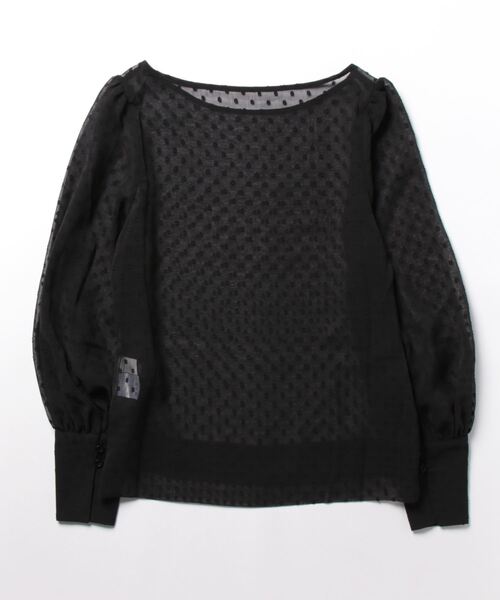 UR'S(ユアーズ)の「シアードットボリュームスリーブブラウス(シャツ/ブラウス・レディース・ブラック/アイボリー・S/L/M)」の20枚目の写真