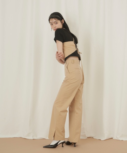 GIUNON（ジウノン）の「lace up vest / レースアップベスト