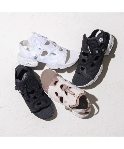 Reebok（リーボック）の「インスタ ポンプフューリーサンダルジップ /  INSTAPUMP FURY SANDAL ZIP（サンダル・レディース・ブラック/アイボリー/ナチュラル/ホワイト/ブラック×ホワイト・23.0cm/24.0cm/25.0cm/26.0cm/27.0cm/28.0cm）」の13枚目の写真