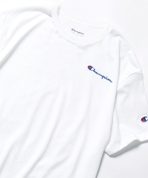 Champion(チャンピオン)の「Champion/チャンピオン POWERBLEND TEE Tシャツ カットソー メンズ 夏物 夏服(Tシャツ/カットソー・メンズ・ヘザーグレー/グリーン/ホワイト・M/L/XL)」の1枚目の写真