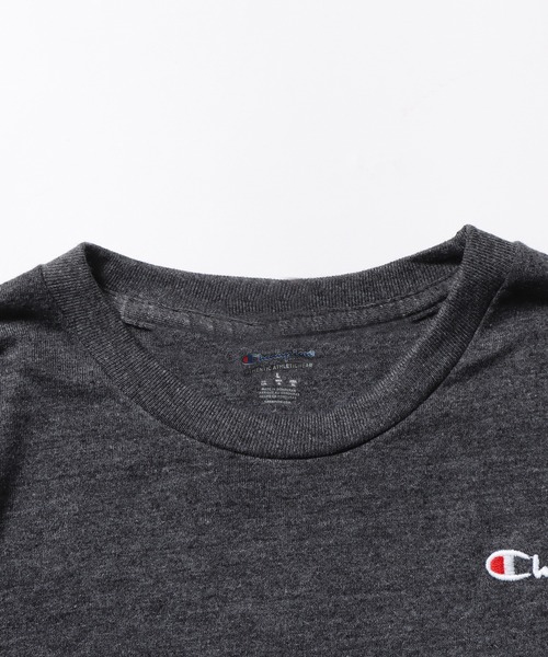 Champion(チャンピオン)の「Champion/チャンピオン POWERBLEND TEE Tシャツ カットソー メンズ 夏物 夏服(Tシャツ/カットソー・メンズ・ヘザーグレー/グリーン/ホワイト・M/L/XL)」の7枚目の写真