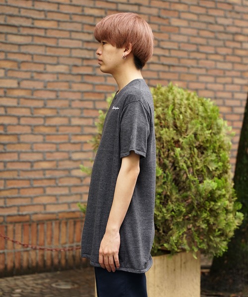 Champion(チャンピオン)の「Champion/チャンピオン POWERBLEND TEE Tシャツ カットソー メンズ 夏物 夏服(Tシャツ/カットソー・メンズ・ヘザーグレー/グリーン/ホワイト・M/L/XL)」の11枚目の写真