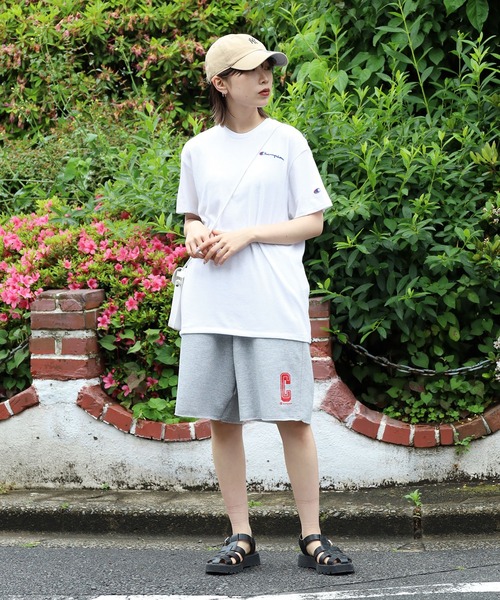 Champion(チャンピオン)の「Champion/チャンピオン POWERBLEND TEE Tシャツ カットソー メンズ 夏物 夏服(Tシャツ/カットソー・メンズ・ヘザーグレー/グリーン/ホワイト・M/L/XL)」の8枚目の写真