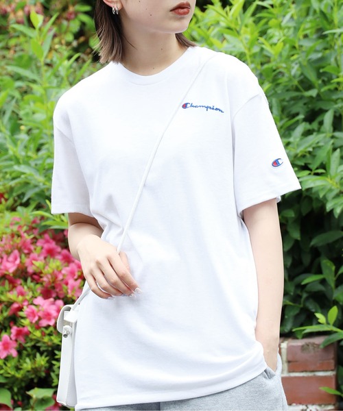 Champion(チャンピオン)の「Champion/チャンピオン POWERBLEND TEE Tシャツ カットソー メンズ 夏物 夏服(Tシャツ/カットソー・メンズ・ヘザーグレー/グリーン/ホワイト・M/L/XL)」の15枚目の写真