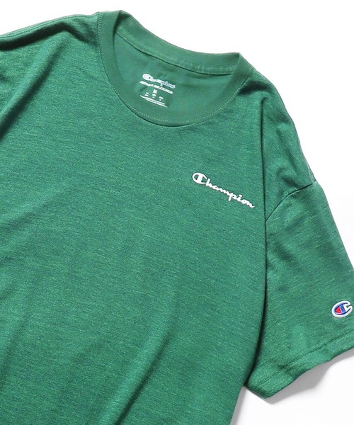 Champion(チャンピオン)の「Champion/チャンピオン POWERBLEND TEE Tシャツ カットソー メンズ 夏物 夏服(Tシャツ/カットソー・メンズ・ヘザーグレー/グリーン/ホワイト・M/L/XL)」の18枚目の写真