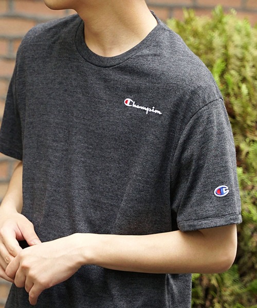 Champion(チャンピオン)の「Champion/チャンピオン POWERBLEND TEE Tシャツ カットソー メンズ 夏物 夏服(Tシャツ/カットソー・メンズ・ヘザーグレー/グリーン/ホワイト・M/L/XL)」の19枚目の写真