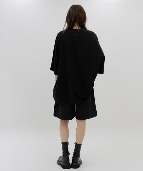 minsobi（ミンソビ）の「ワイドコットンハーフパンツ  ピグメントショート丈パンツ（チノパンツ・メンズ・チャコールグレー/ブラック・FREE）」の19枚目の写真