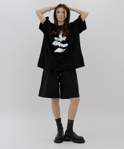 minsobi（ミンソビ）の「ワイドコットンハーフパンツ  ピグメントショート丈パンツ（チノパンツ・メンズ・チャコールグレー/ブラック・FREE）」の17枚目の写真