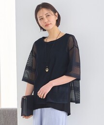 【洗える・XSサイズあり】レースEDGE Tシャツ&インナータンクトップセット トップス