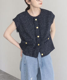 fredy emue | 【fredy emue】サマーツイードベストブラウス(シャツ/ブラウス)