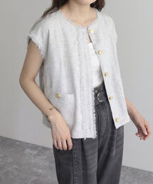 fredy emue | 【fredy emue】サマーツイードベストブラウス(シャツ/ブラウス)