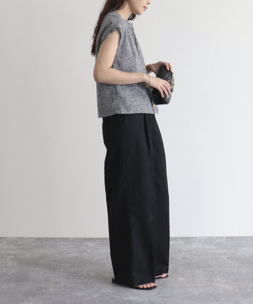 fredy emue(フレディエミュ)の「【fredy emue】サマーツイードベストブラウス(シャツ/ブラウス・レディース・ネイビー/チャコールグレー/ライトグレー・38)」の22枚目の写真