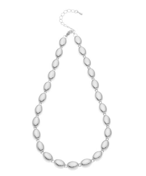 EVRIS(エヴリス)の「HALFBALL CHAINネックレス(ネックレス・レディース・シルバー/ゴールド・FREE)」の2枚目の写真